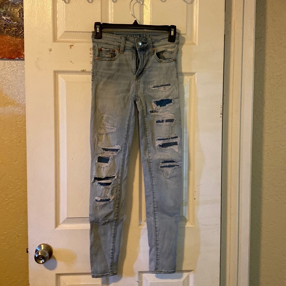 American Eagle next level stretch skinny jeans size 0. J117